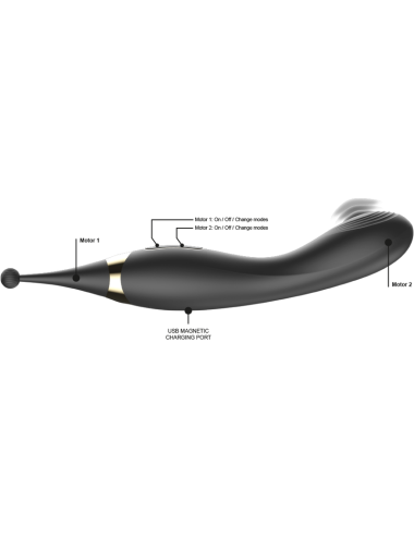 IBIZA - STIMULATEUR CLITORAL ET VIBRATEUR DE POINT G INTERCHANGEABLES