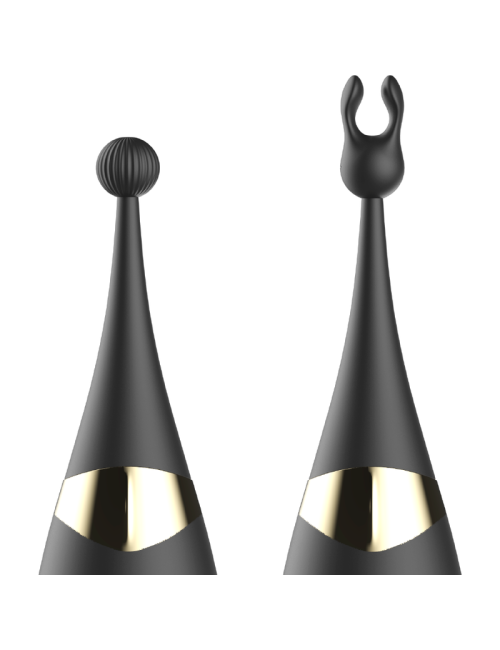 IBIZA - STIMULATEUR CLITORAL ET VIBRATEUR DE POINT G INTERCHANGEABLES
