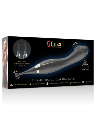 IBIZA - STIMULATEUR CLITORAL ET VIBRATEUR DE POINT G INTERCHANGEABLES