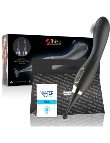 IBIZA - STIMULATEUR CLITORAL ET VIBRATEUR DE POINT G INTERCHANGEABLES