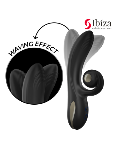 IBIZA - VIBRATEUR TWISTER AVEC STIMULATEUR DE COURBES ET VIBRO-ROTATION