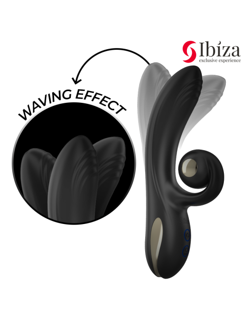 IBIZA - VIBRATEUR TWISTER AVEC STIMULATEUR DE COURBES ET VIBRO-ROTATION