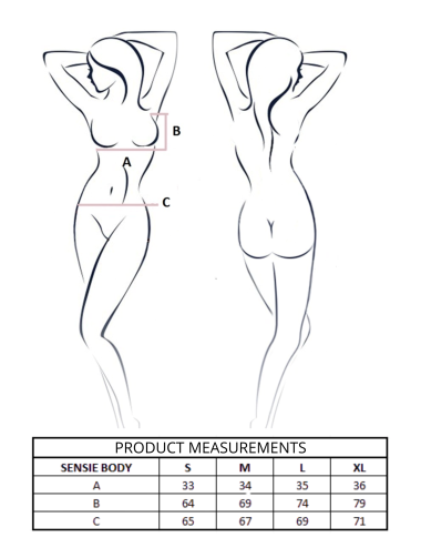 Body Sensie bleu Passion – Lingerie satinée élégante et sensuelle