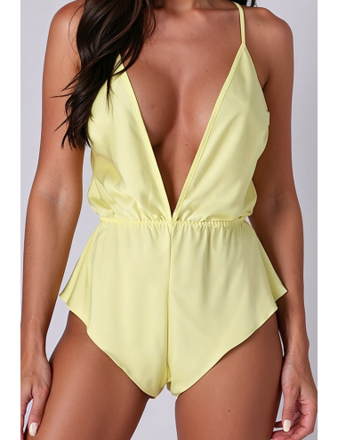 Body Sensie jaune Passion – Body satiné sensuel et élégant