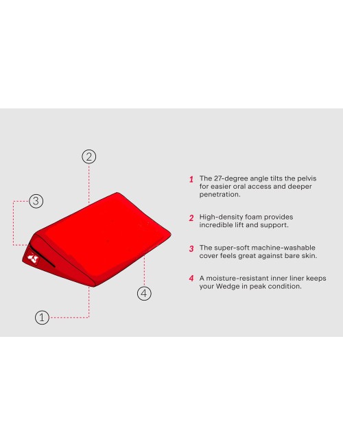 Coussin Wedge Rouge Liberator