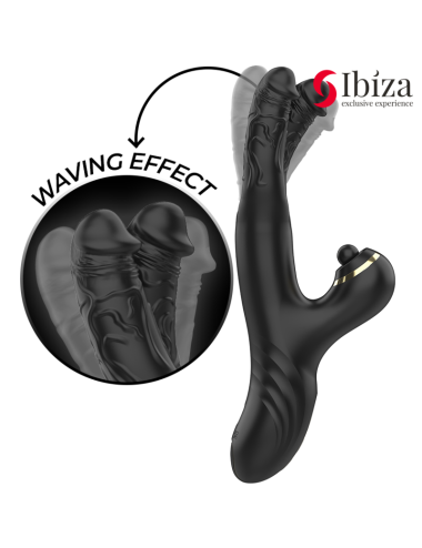 IBIZA - DOUBLE VIBRATEUR TWO DRAGONS NOIR
