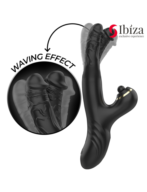 IBIZA - DOUBLE VIBRATEUR TWO DRAGONS NOIR