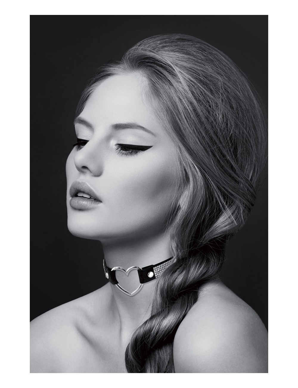 Collier strass et coeur - Bijoux Pour Toi