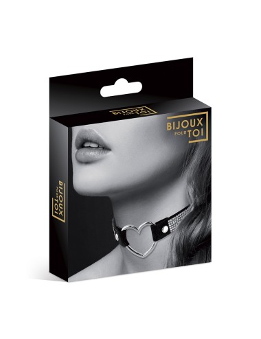 Collier strass et coeur - Bijoux Pour Toi