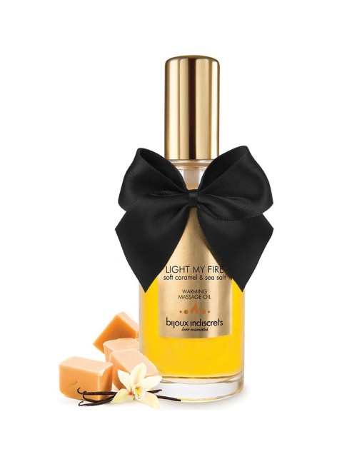 Huile de massage embrassable Chauffante - Caramel Doux Bijoux Indiscrets