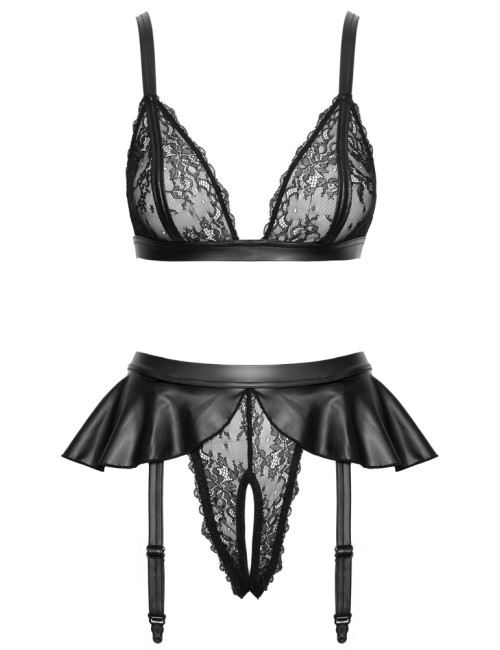 Ensemble Jarretelles Ouvert Cottelli