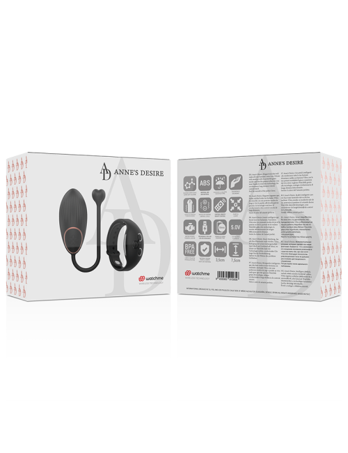 ANNES DESIRE - EGG TECHNOLOGIE DE TÉLÉCOMMANDE WATCHME NOIR