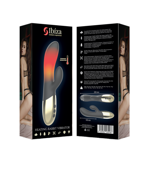 IBIZA - VIBRATEUR CHAUFFANT LAPIN