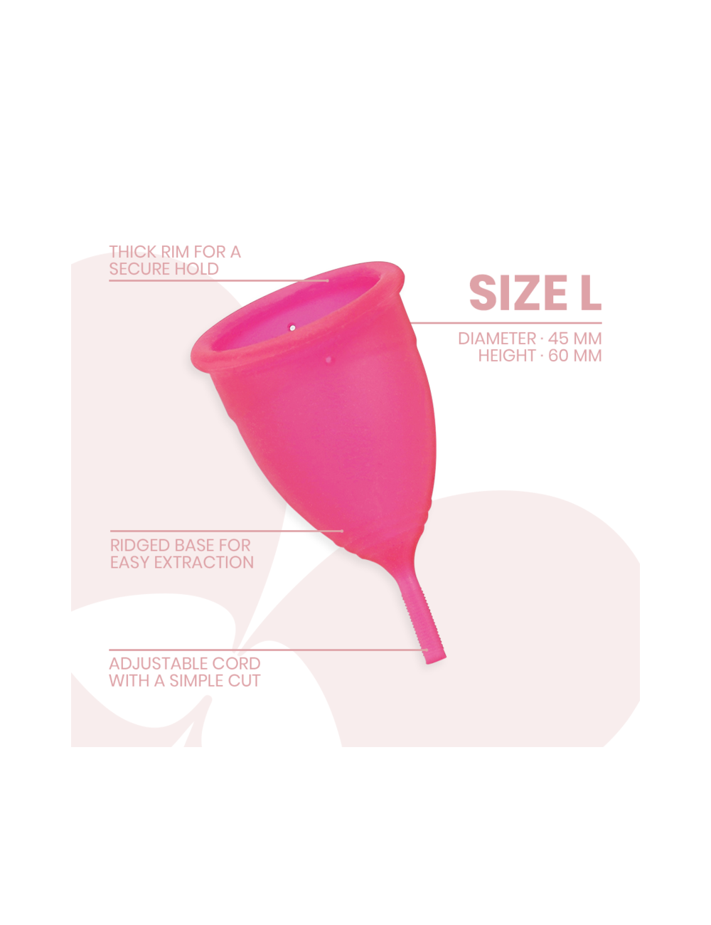 INTIMICHIC - COUPE MENSTRUELLE EN SILICONE MÉDICALE - TAILLE L
