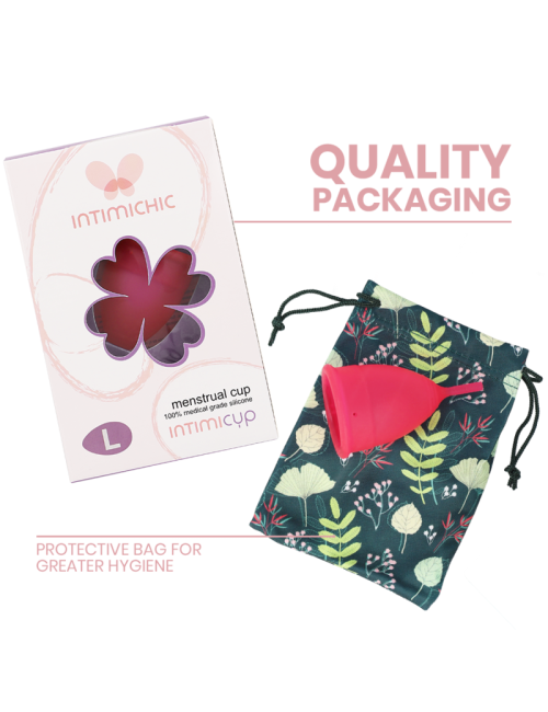 INTIMICHIC - COUPE MENSTRUELLE EN SILICONE MÉDICALE - TAILLE L