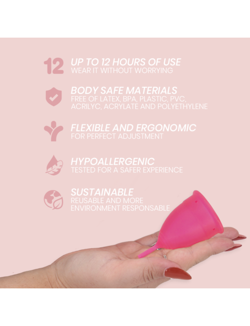 INTIMICHIC - COUPE MENSTRUELLE EN SILICONE MÉDICALE - TAILLE S