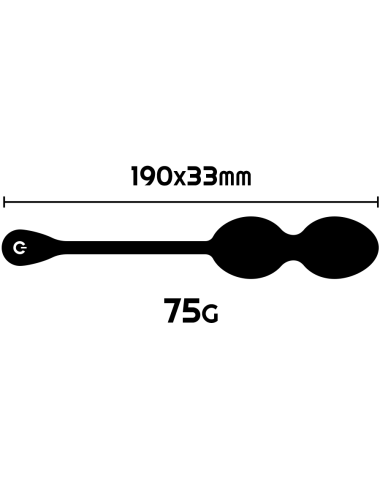 RITHUAL - BALLES DE KEGEL VIBRANTES RECHARGEABLES NISHA NOIRES
