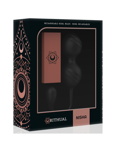 RITHUAL - BALLES DE KEGEL VIBRANTES RECHARGEABLES NISHA NOIRES