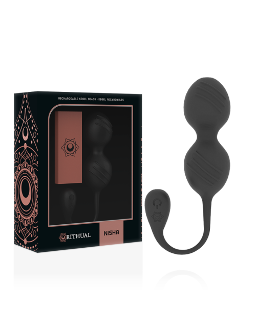 RITHUAL - BALLES DE KEGEL VIBRANTES RECHARGEABLES NISHA NOIRES