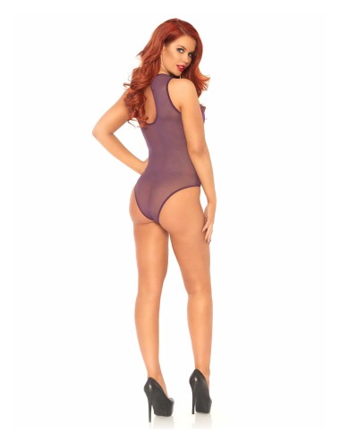 Body Violet Dentelle Florale – Élégance Sensuelle & Dos Ajouré