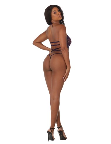 Body Dentelle Col Licou – Séduction Audacieuse & Élégance Sensuelle