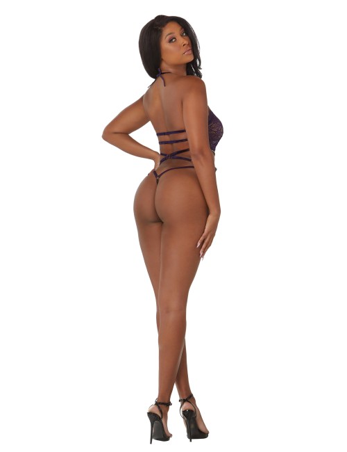 Body Dentelle Col Licou – Séduction Audacieuse & Élégance Sensuelle