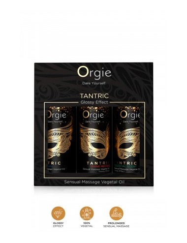 Coffret 3 huiles de massage Sensuel Tantric Collection