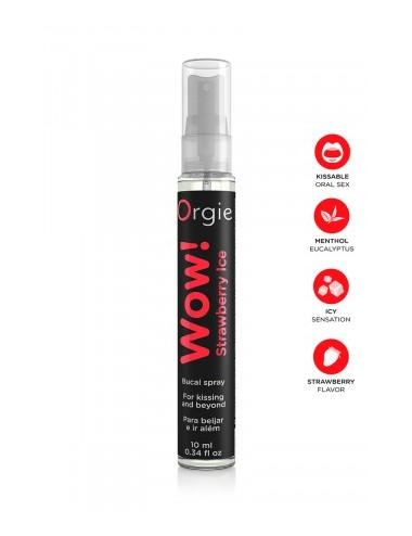 Spray buccal excitant Wow menthol fraise glaçé