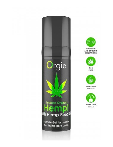 Gel intime d'excitation Hemp Intense Orgasm 15ml
