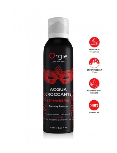 Mousse de massage effervescente Fraise 150ml