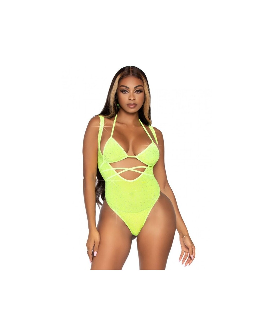 LEG AVENUE - HAUT DE BIKINI ET BODY TAILLE UNIQUE