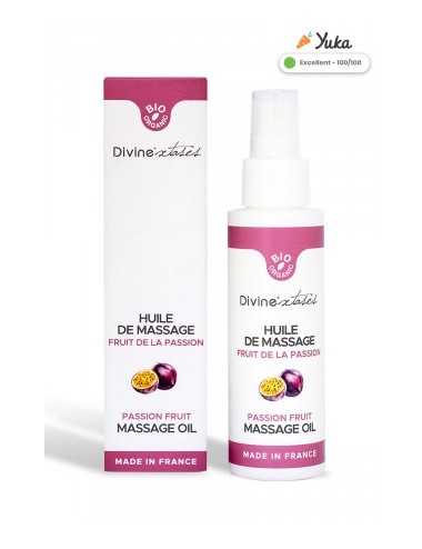 Huile de massage gourmande BIO Fruit de la passion