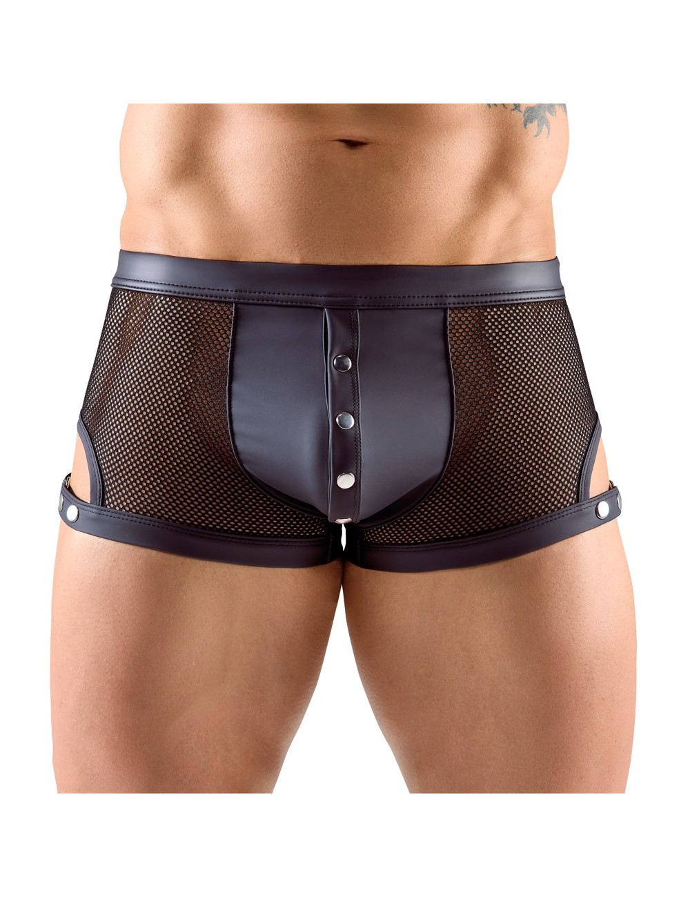 Boxer en résille noire avec détails ajustables Svenjoyment