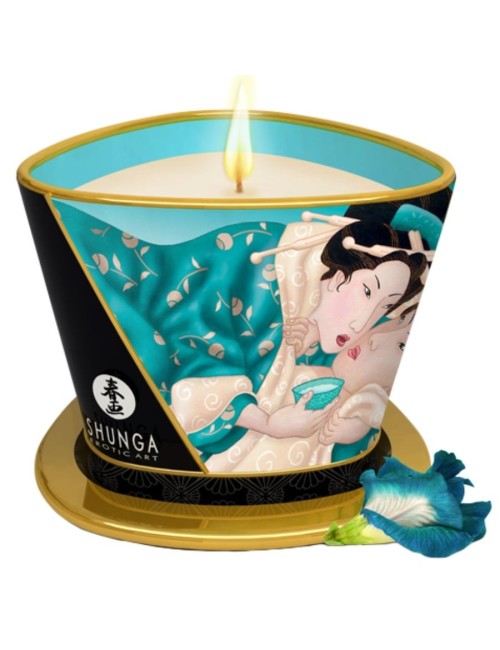 SHUNGA - BOUGIE DE MASSAGE FLEURS DES ÎLES 170 ML