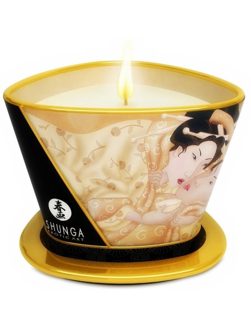 SHUNGA - BOUGIE DE MASSAGE MINI CARESS BY CANDELIGHT VANILLE 170 ML
