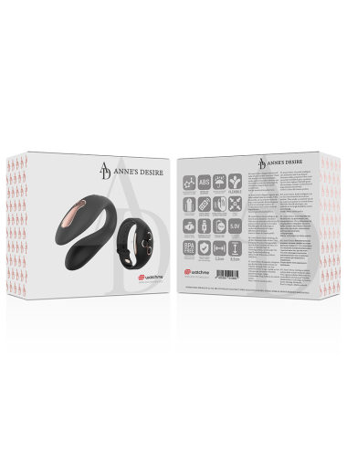 ANNES DESIRE - DUAL PLEASURE TECHNOLOGIE SANS FIL WATCHME NOIR/OR