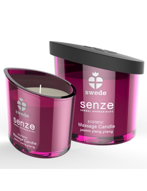 SWEDE SENZE EXTATIQUE – BOUGIE DE MASSAGE JASMIN & YLANG YLANG 50 ML