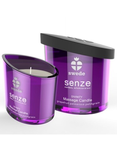 Swede Senze Divinity Bougie Massage 50 ml Pamplemousse Palmarosa Petitgrain