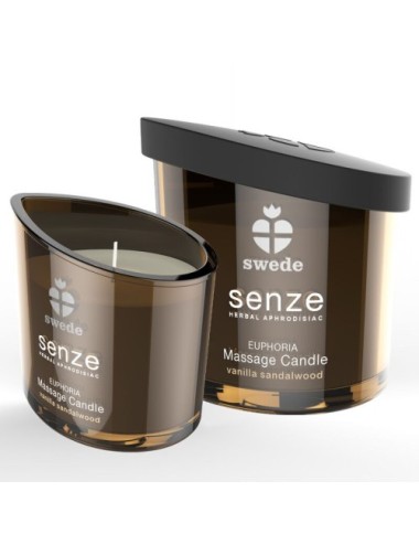 SWEDE SENZE EUPHORIA – BOUGIE DE MASSAGE VANILLE & BOIS DE SANTAL 50 ML