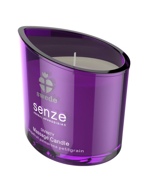 SWEDE SENZE DIVINITY – BOUGIE DE MASSAGE PAMPLEMOUSSE, PALMAROSA & PETITGRAIN 50 ML