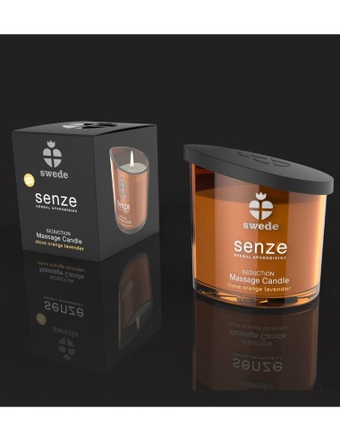 SWEDE - SENZE DIVINITY | BOUGIE DE MASSAGE GIROFLE, ORANGE, LAVANDE 50 ML