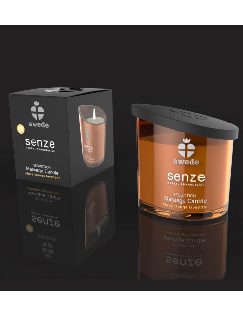 SWEDE - SENZE DIVINITY | BOUGIE DE MASSAGE GIROFLE, ORANGE, LAVANDE 50 ML