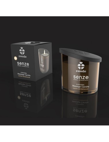 SWEDE SENZE EUPHORIA – BOUGIE DE MASSAGE VANILLE & BOIS DE SANTAL 50 ML