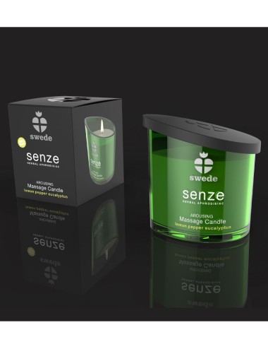 SWEDE - SENZE EXCITANTE | BOUGIE DE MASSAGE CITRON, POIVRE, EUCALYPTUS 50 ML