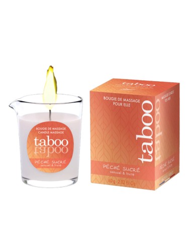RUF – BOUGIE DE MASSAGE TABOO NECTARINE PECHE SUCRÉE 60 G