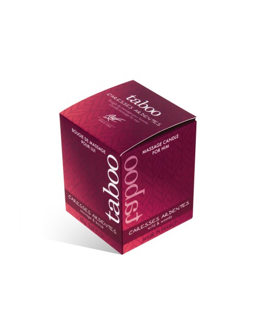 RUF – BOUGIE DE MASSAGE TABOU POUR LUI CARESSES ARDENTES 60 G