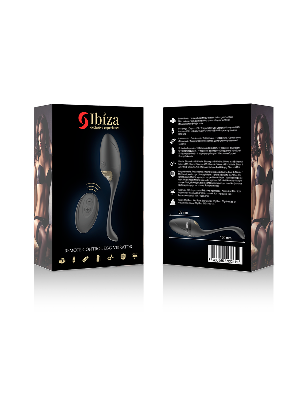 IBIZA - VIBRATEUR OEUFS PUISSANT TÉLÉCOMMANDE