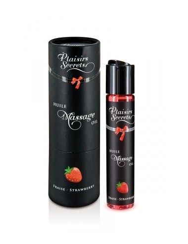 Huile de massage gourmande - Fraise