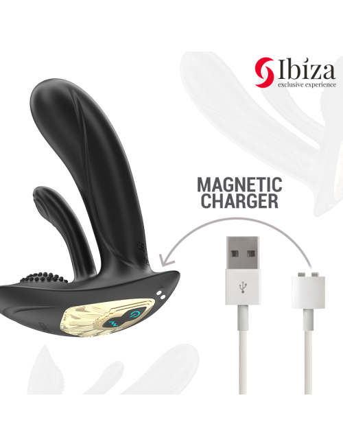 IBIZA - VIBRATEUR PORTABLE AVEC STIMULATION DU POINT G ET DU CLITORIS AVEC TÉLÉCOMMANDE