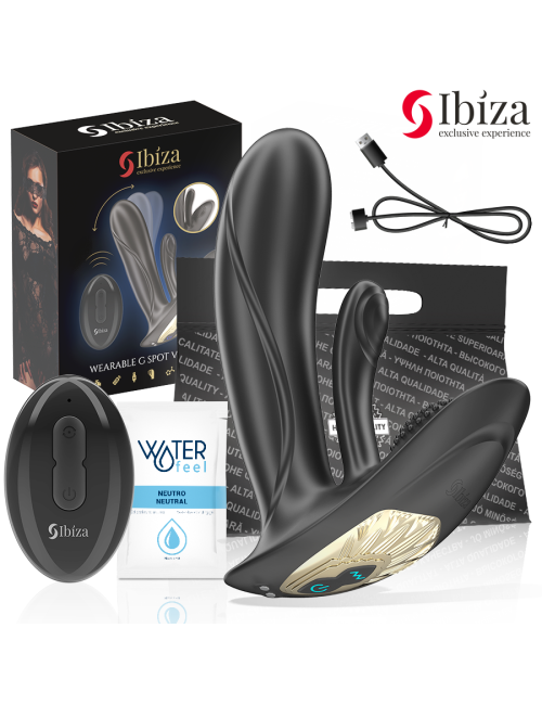 IBIZA - VIBRATEUR PORTABLE AVEC STIMULATION DU POINT G ET DU CLITORIS AVEC TÉLÉCOMMANDE